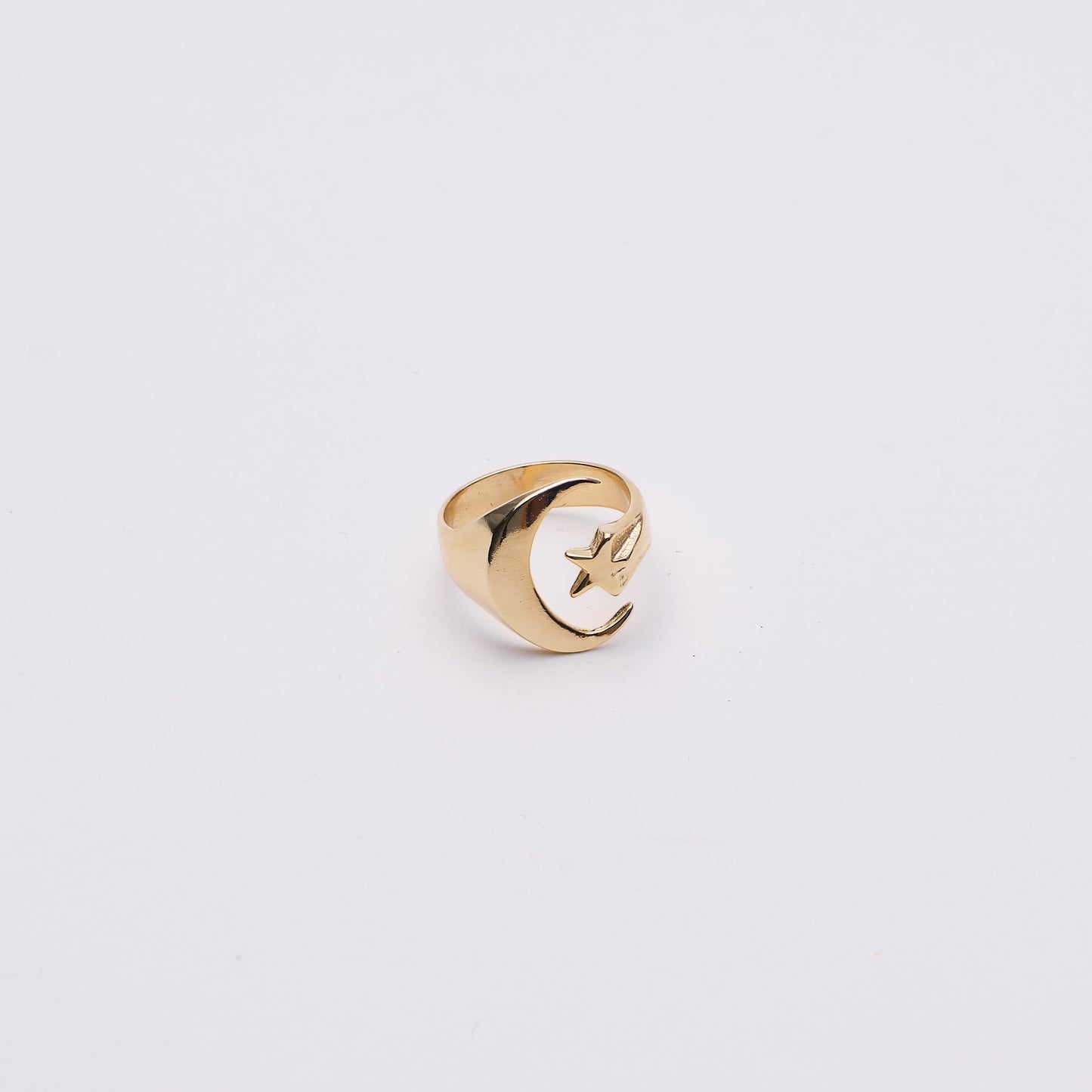 Moon & Star Ring