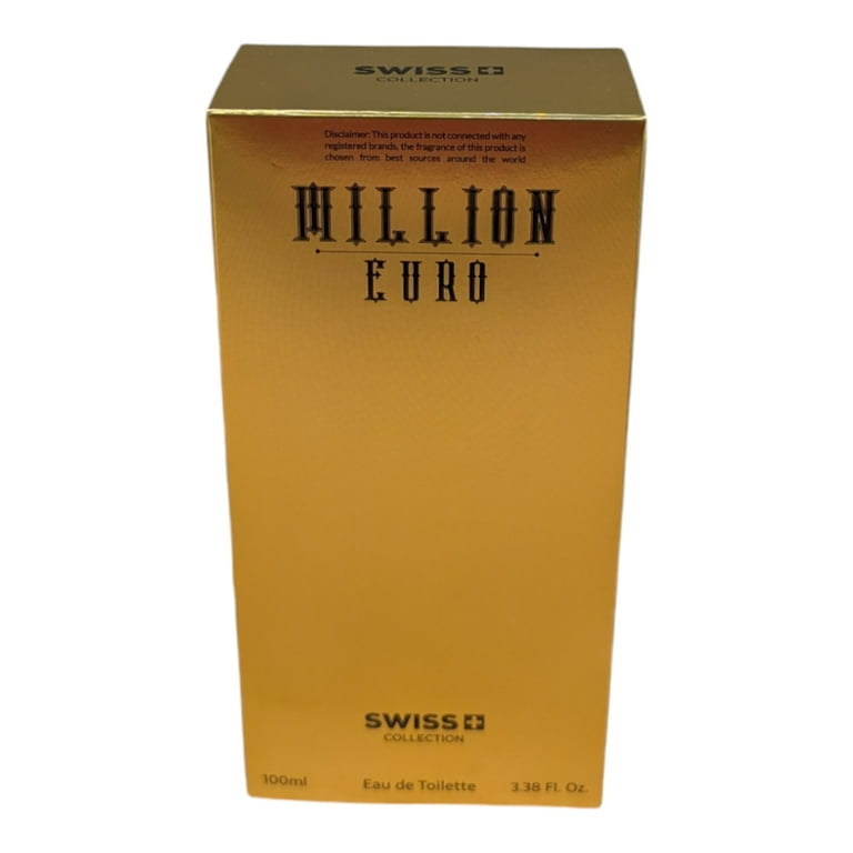 Million Euro By Swiss Collection Eau De Toilette For Men 100ml / 3.38oz.