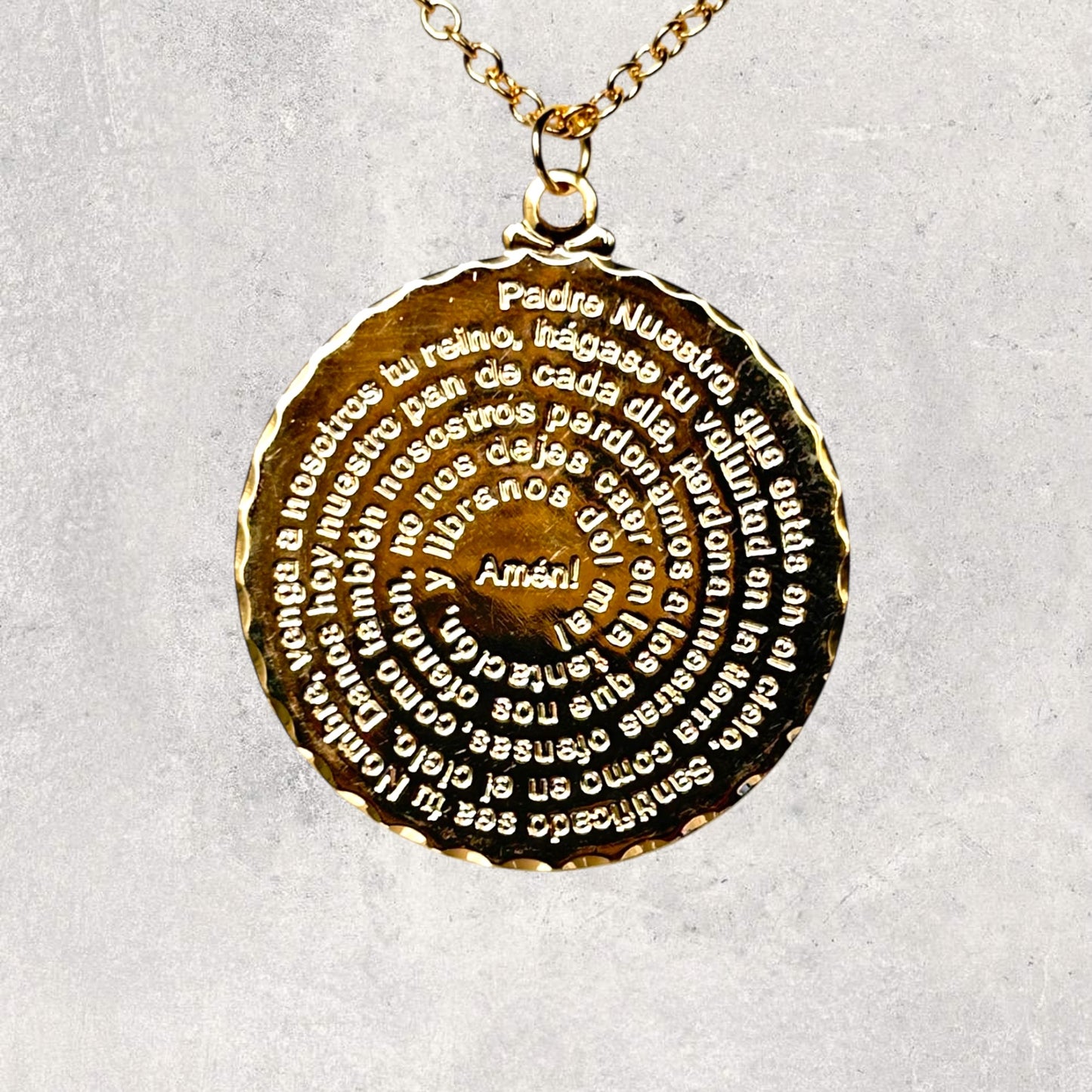 Our Father Large Prayer Necklace