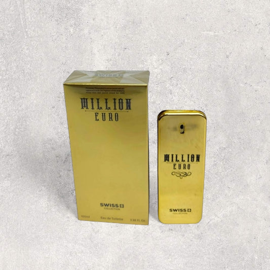 Million Euro By Swiss Collection Eau De Toilette For Men 100ml / 3.38oz.